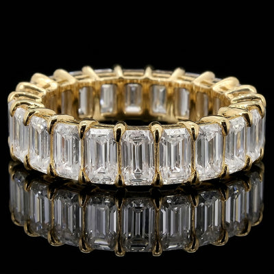 Emerald Cut Moissanite Ring