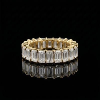 Emerald Cut Moissanite Ring