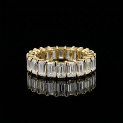 Emerald Cut Moissanite Ring