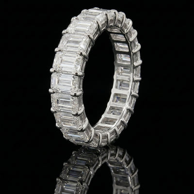 Emerald Cut Moissanite Ring