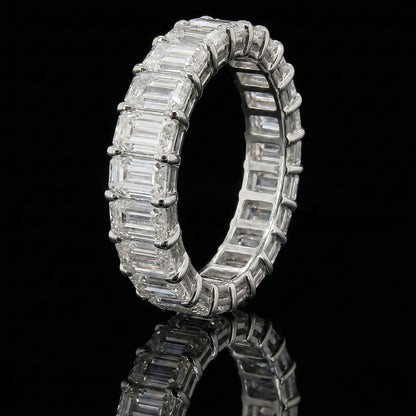 Emerald Cut Moissanite Ring