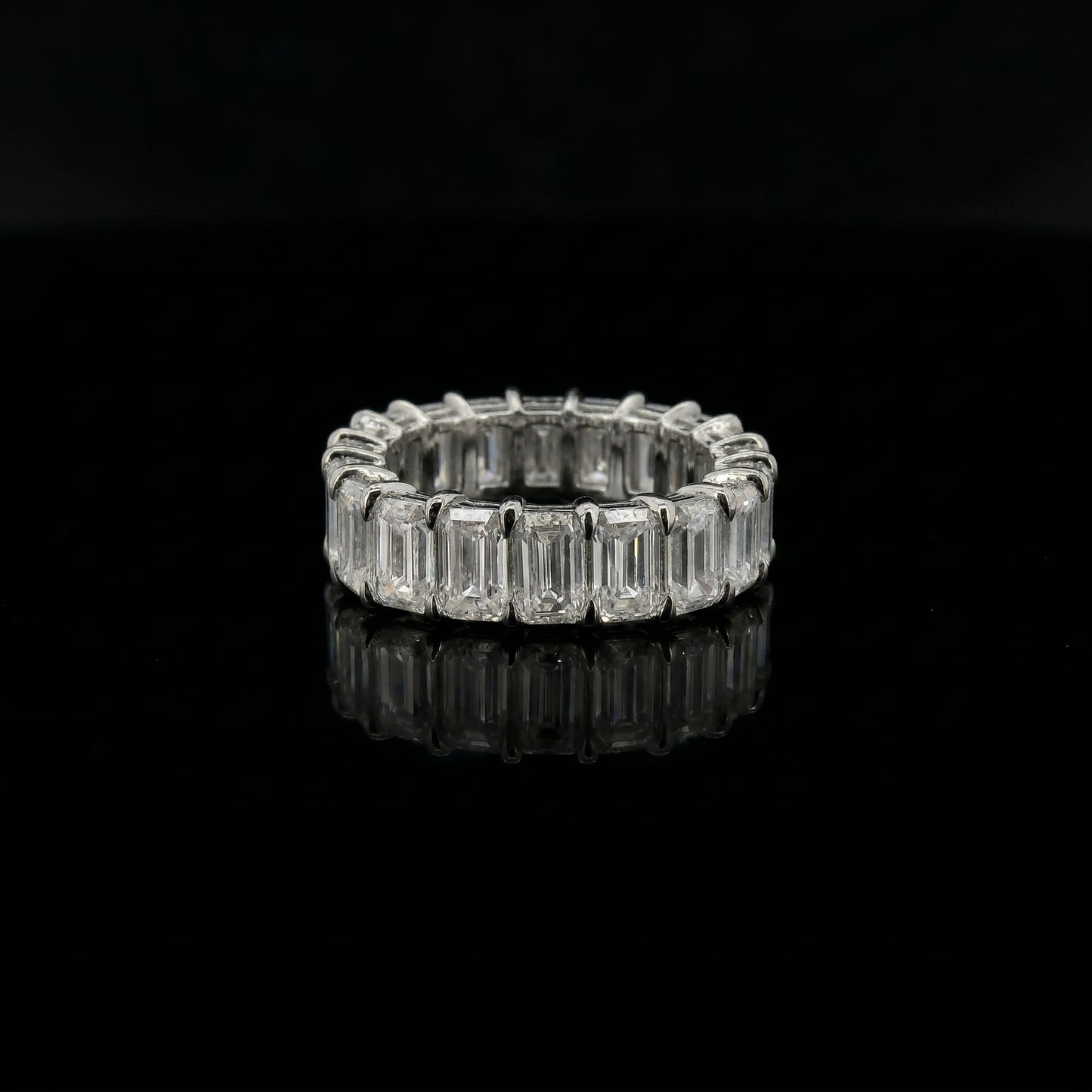 Emerald Cut Moissanite Ring