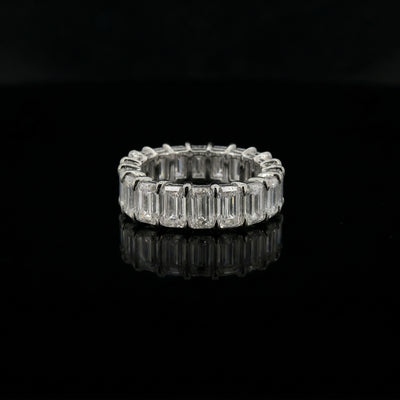 Emerald Cut Moissanite Ring