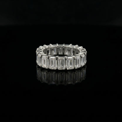 Emerald Cut Moissanite Ring