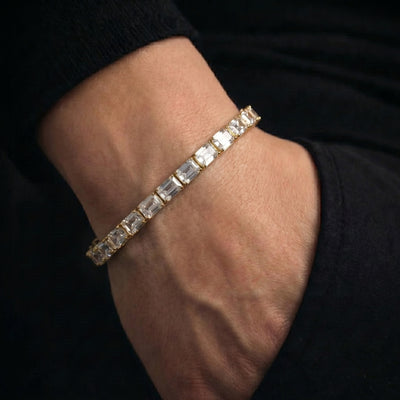6 mm Emerald Cut Tennis Armband