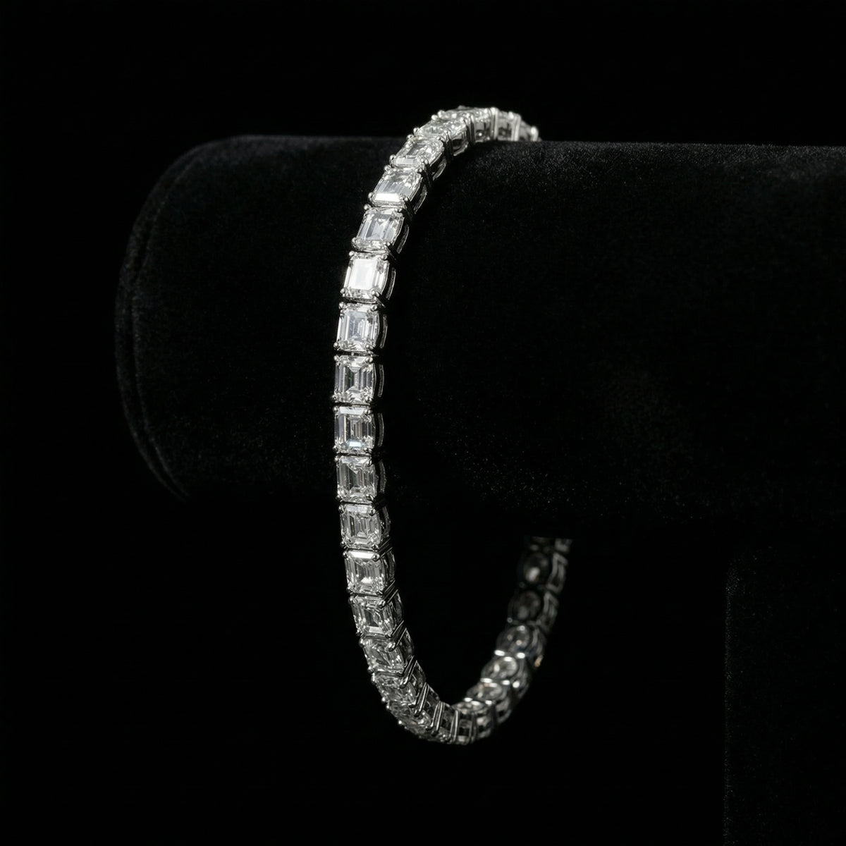 6 mm Emerald Cut Tennis Armband