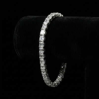 6 mm Emerald Cut Tennis Armband