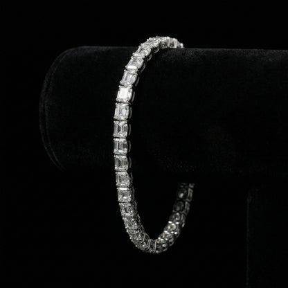 6 mm Emerald Cut Tennis Armband