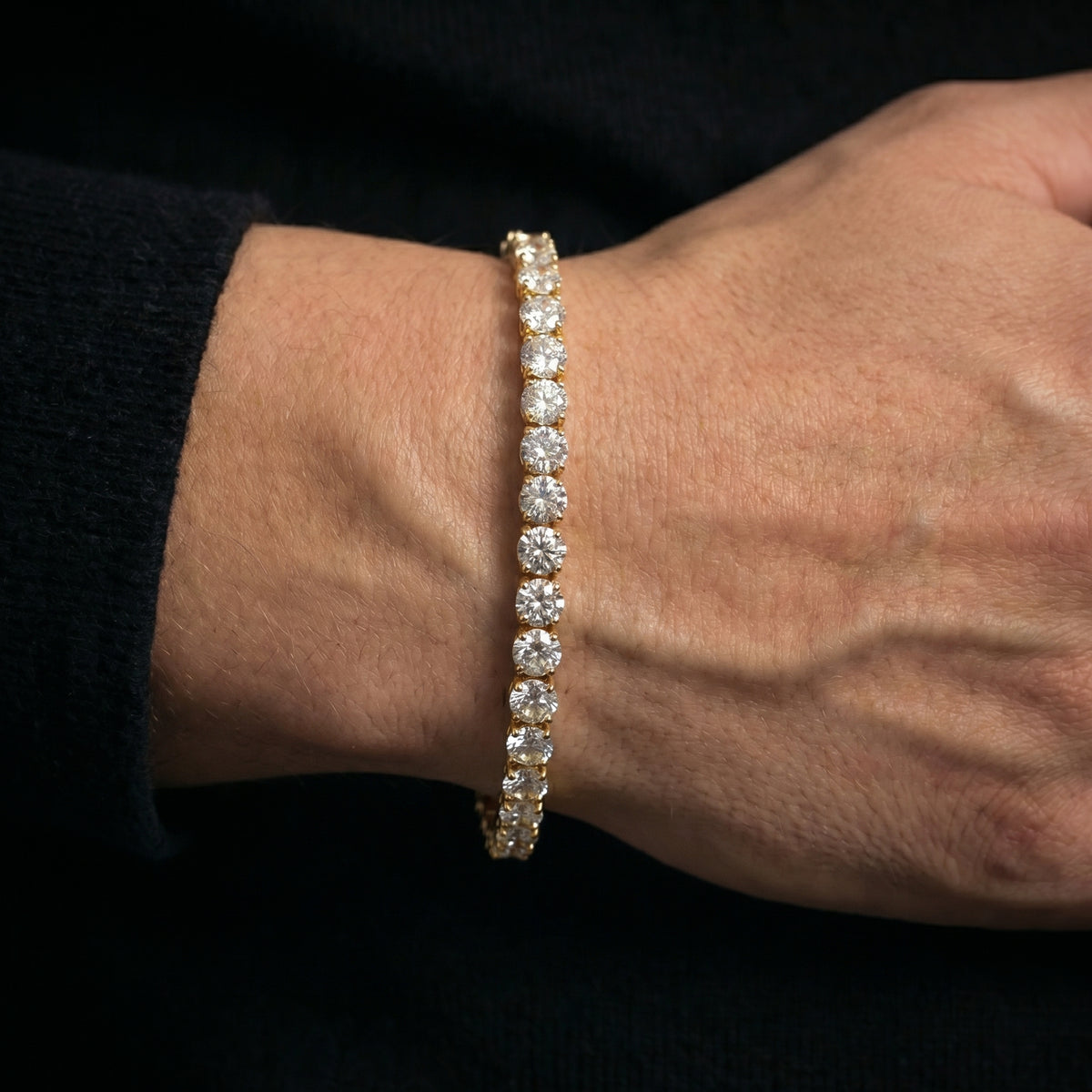 VVS Moissanite Tennis Armband aus 925 Silber