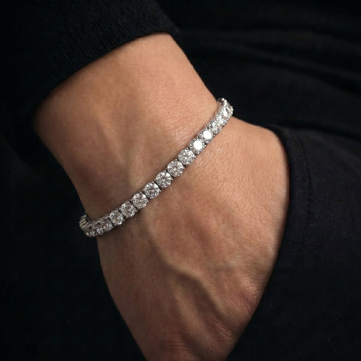 VVS Moissanite Tennis Armband aus 925 Silber