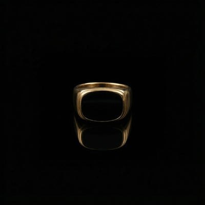 Schwarzstein Ring Gerundet
